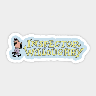 Inspector Willoughby Secret Agent 6 7/8 Sticker